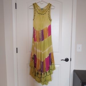 One Size Earthbound Tie Dye Midi Dress